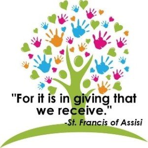 St Francis of Assisi For it is in Giving